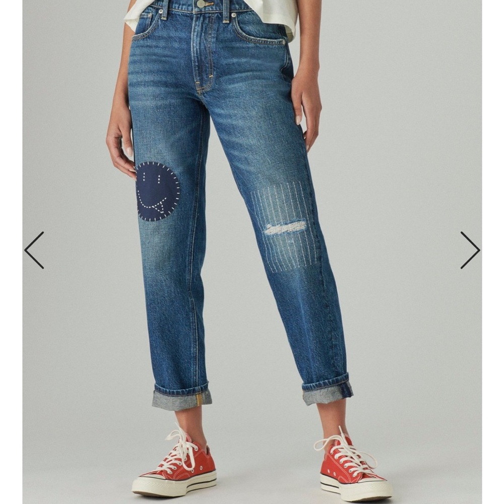 Cute Lucky Brand patchwork denim